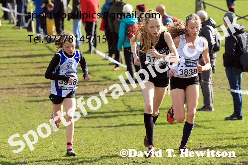 Girls Under-15s 2022 CAU Inter Counties Cross Country, Prestwold Hall, Loughborough.  Photo: David T. Hewitson/Sports for All Pics